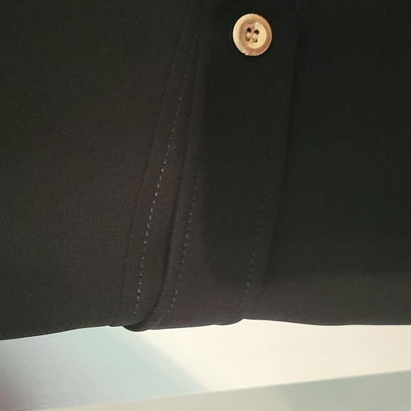 Tahari black pantsuit with gold button - Picture 3 of 4